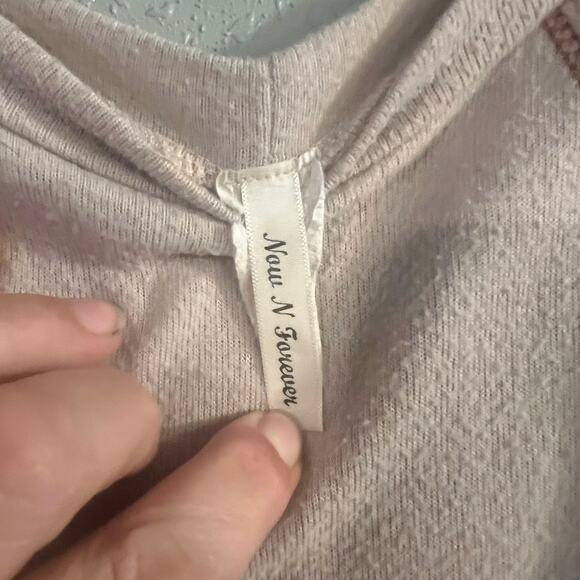 Now & Forever Womens 3X beige & Cheetah Oversized Sweater Shirt Blouse soft warm - Picture 4 of 13